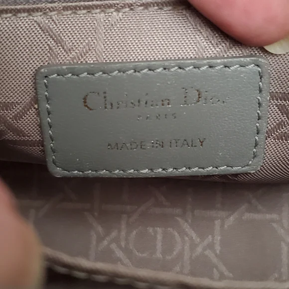 Dior Lambskin Cannage Small My ABC Dior Lady Dior Grey - Picture 14 of 16